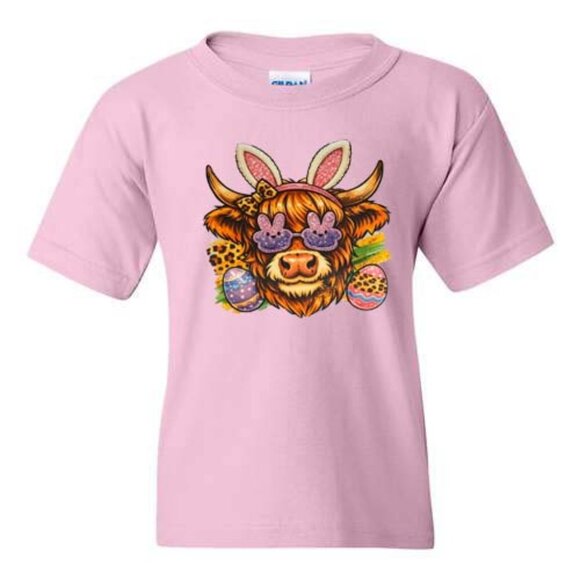 Other - Toddler Highland Cow Easter Tee